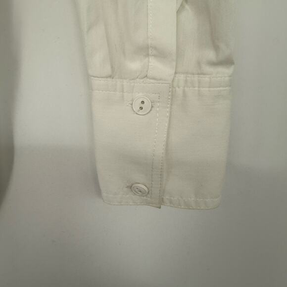 Ronen Chen Classic Button-Down Shirt Women's Size 0 White Clean Girl Minimalist - Picture 4 of 6